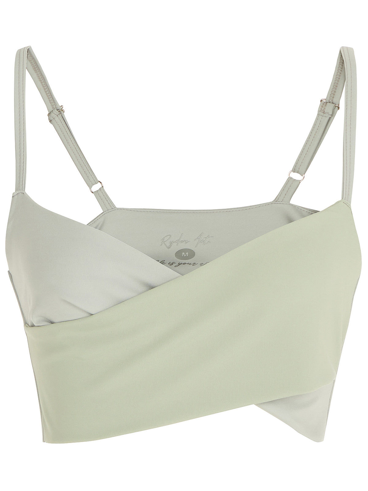 Cross Line Sports Bra - Yeşil