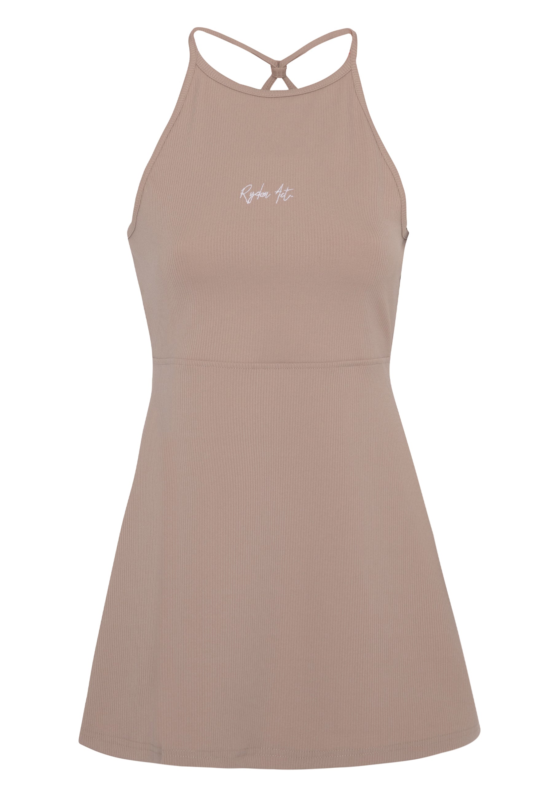 Hot Shot Mini Dress | Beige