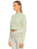 Custom Design Back Decollete Crop | Green
