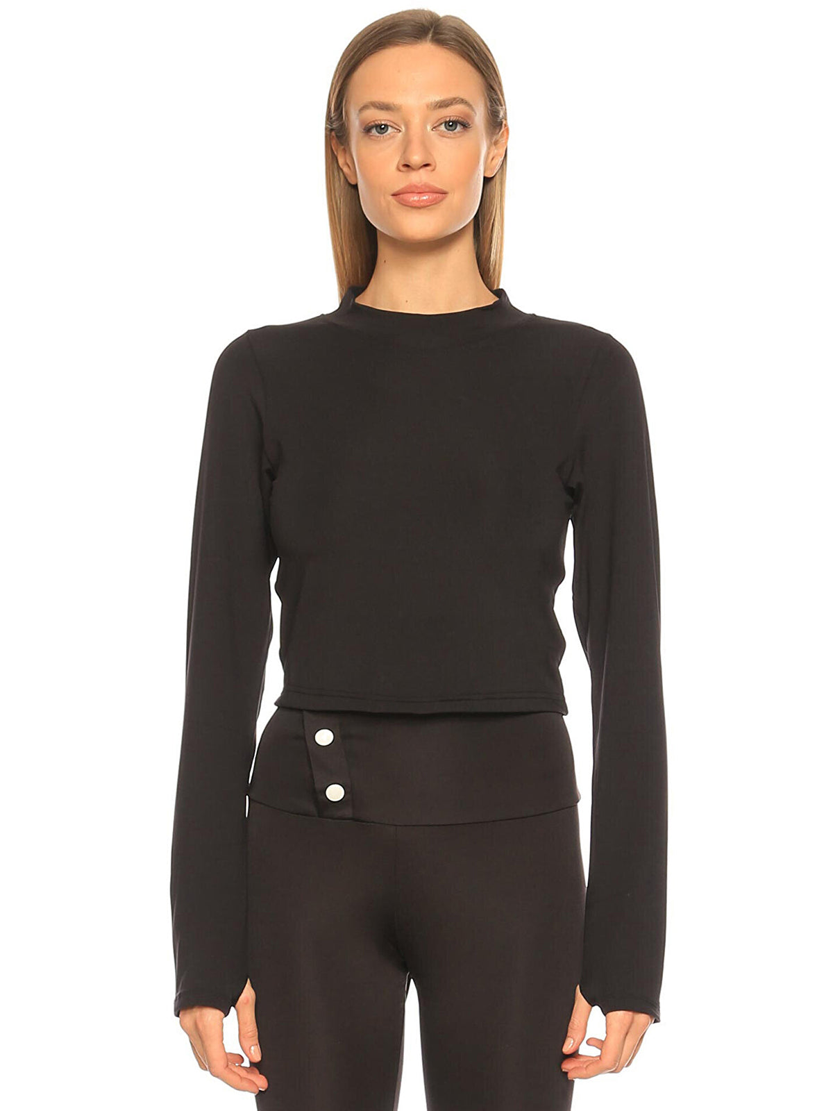 Custom Design Back Decollete Crop | Siyah