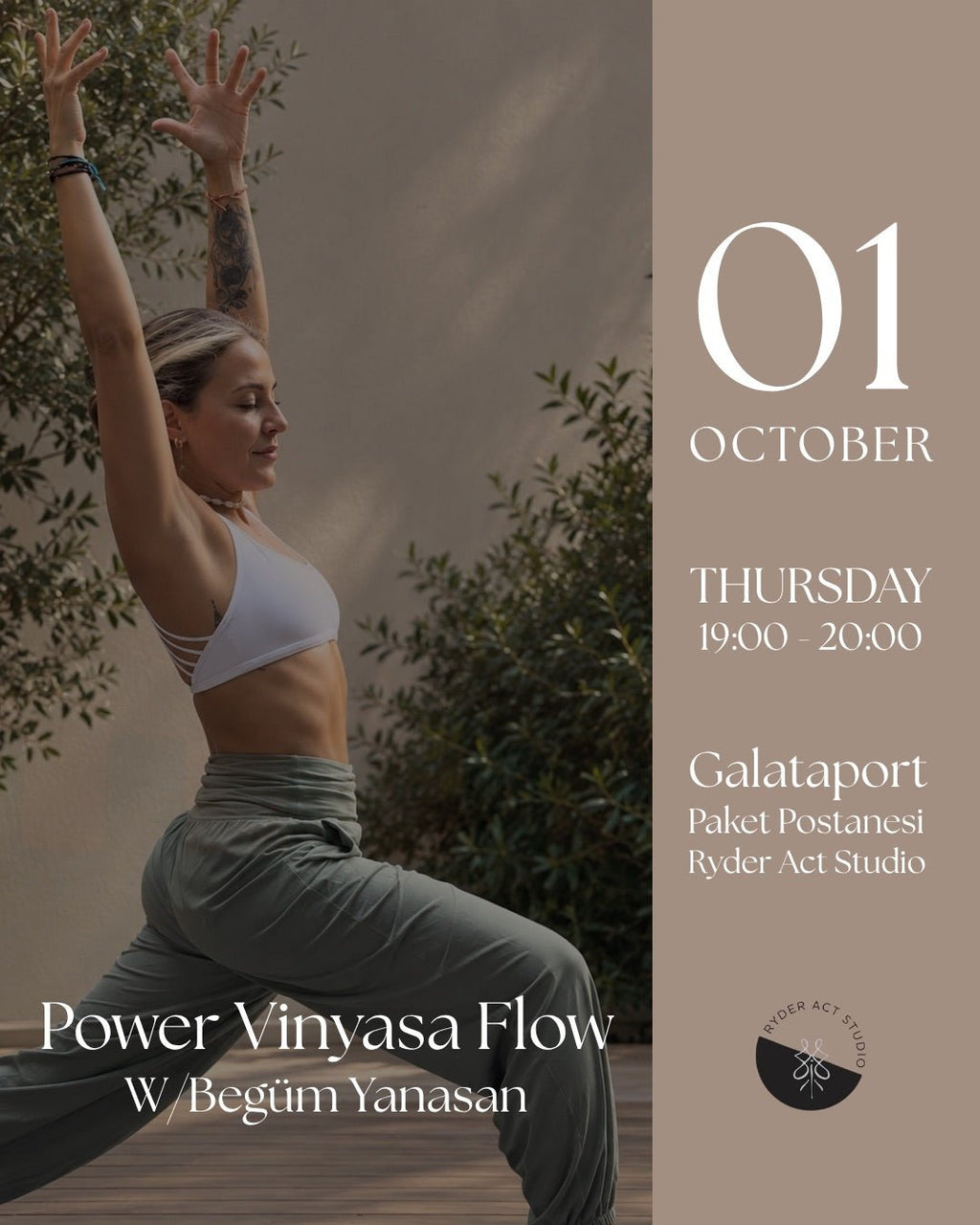 Power Vinyasa Flow | Begüm Yanasan - 1 Ekim