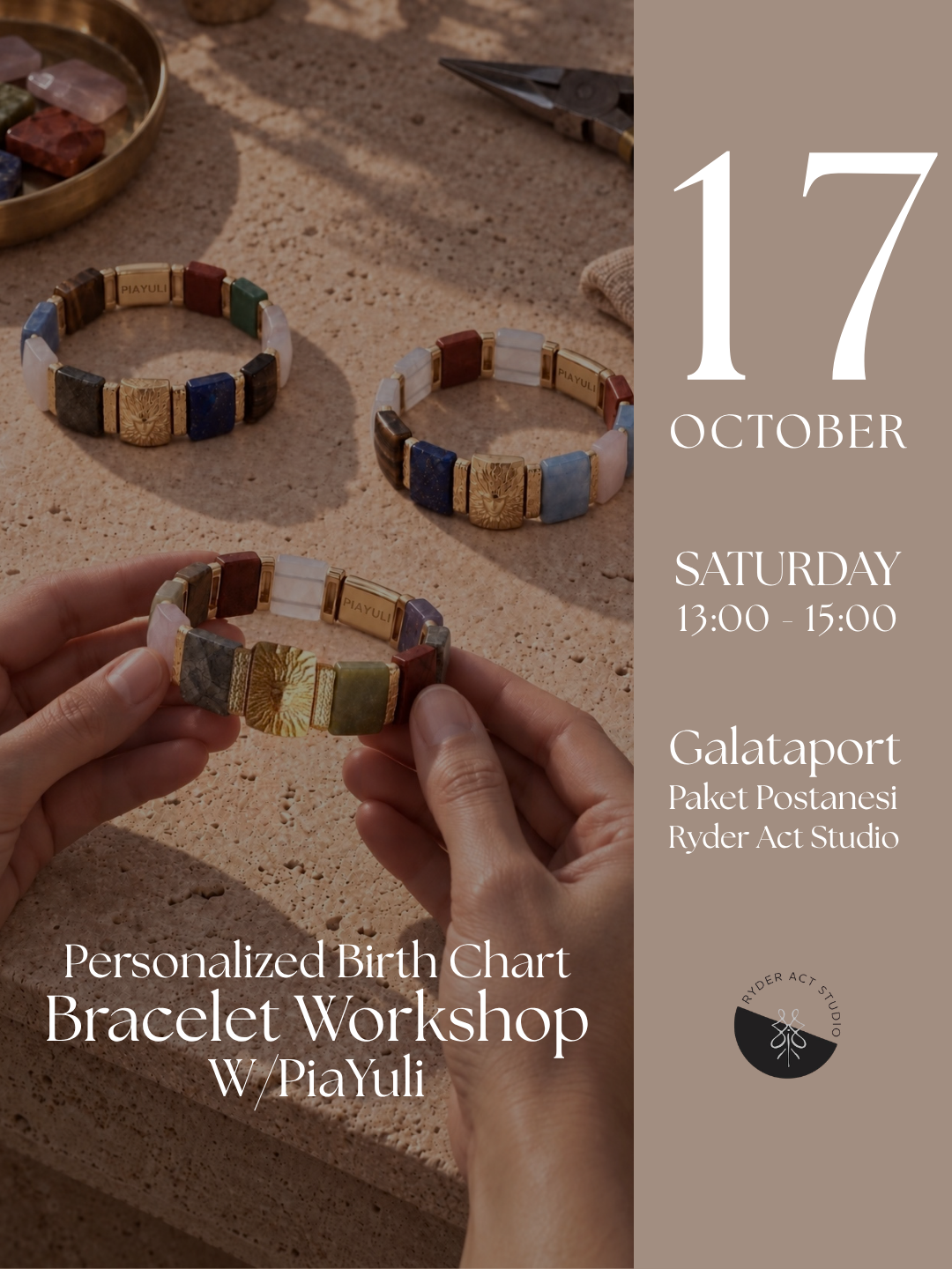 Personalized Birth Chart Bracelet Workshop w/ Piayuli | 17 Ekim