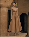 Bloom Skirt - Açık Kahve