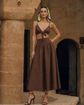 Bloom Skirt - Koyu Kahve