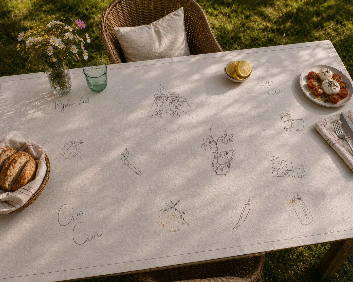 Artisan-Crafted Cotton Tablecloth