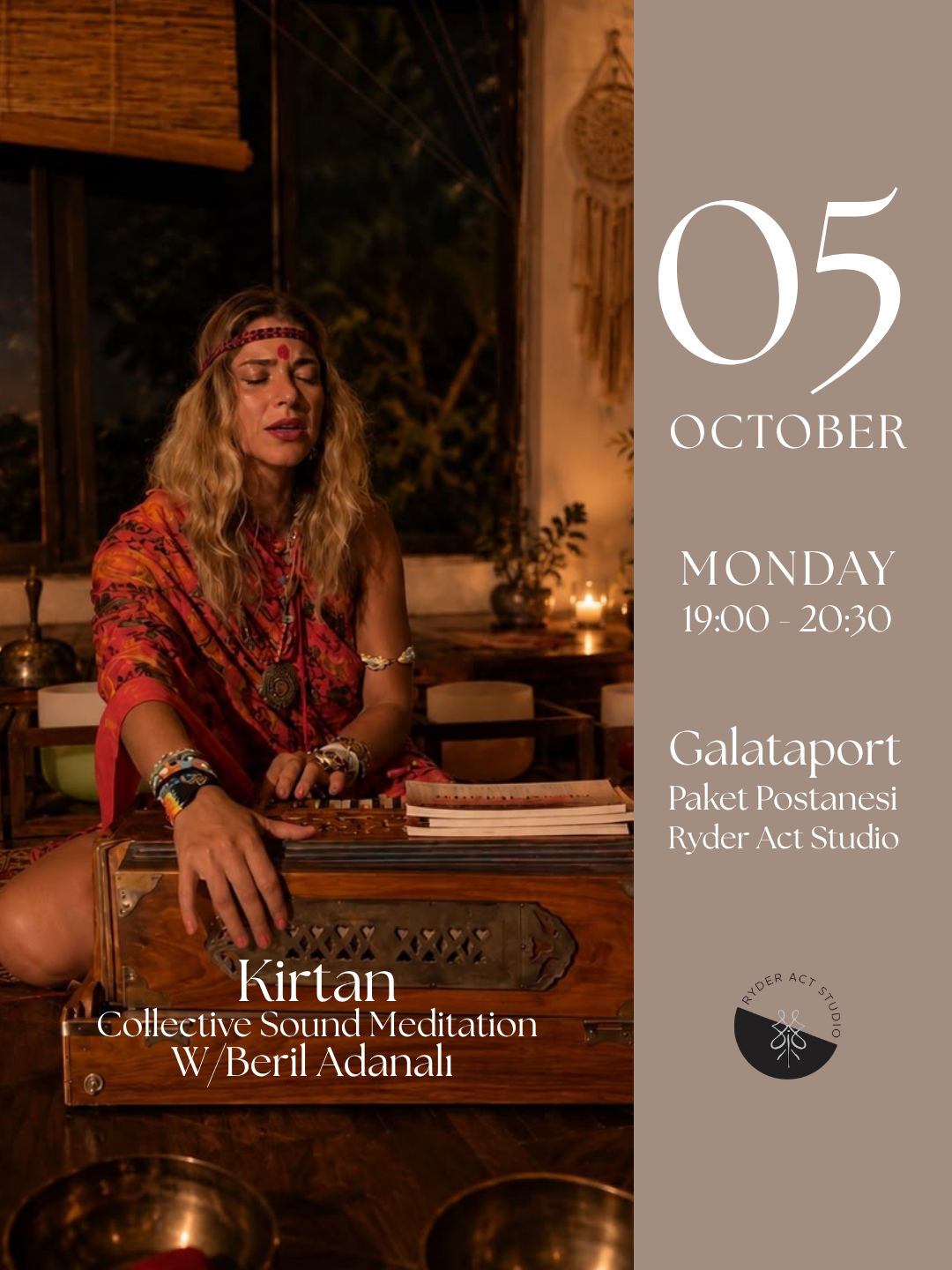 Beril Adanalı ile Kirtan | Kolektif Ses Meditasyonu - 05 Ekim
