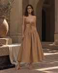 Bloom Skirt - Açık Kahve